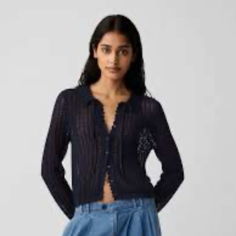 Gap X Doen linen blend cardigan NWT size XS